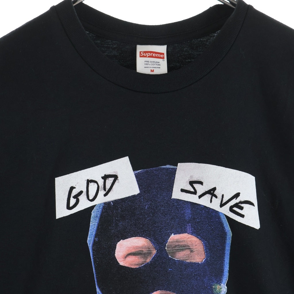 SUPREME(シュプリーム) 26SS God Save Us TEE ゴッド セーブ アス フロントプリント クルーネック半袖Tシャツカットソー ブラック