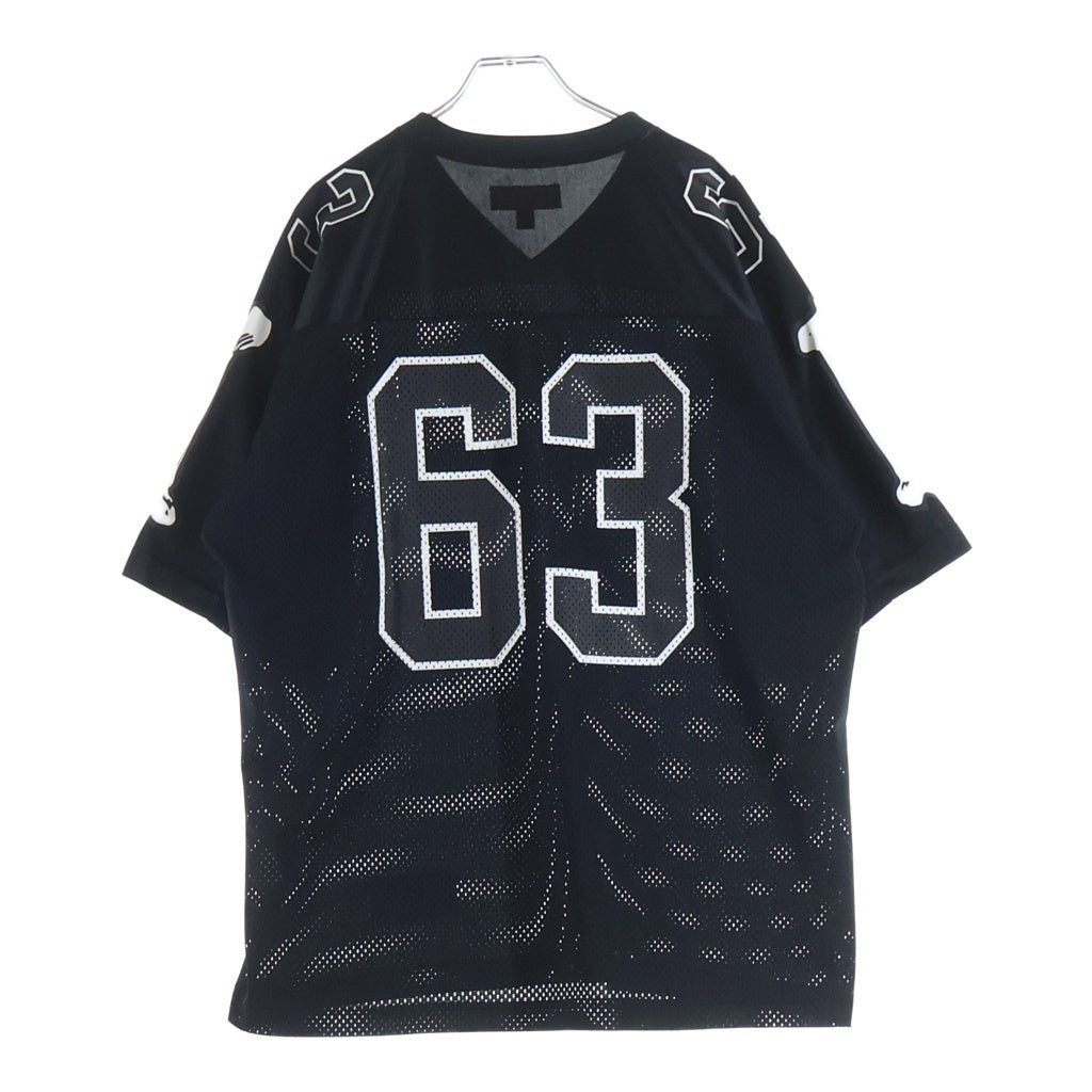 SUPREME(シュプリーム) 25AW Bones Football Jersey ボーン フットボール ジャージ クルーネック半袖メッシュTシャツカットソー ブラック