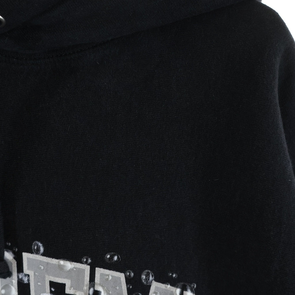 SUPREME(シュプリーム) 18AW WATER ARC HOODED SWEATSHIRT フロントロゴスウェットプルオーバーパーカーフーディー ブラック