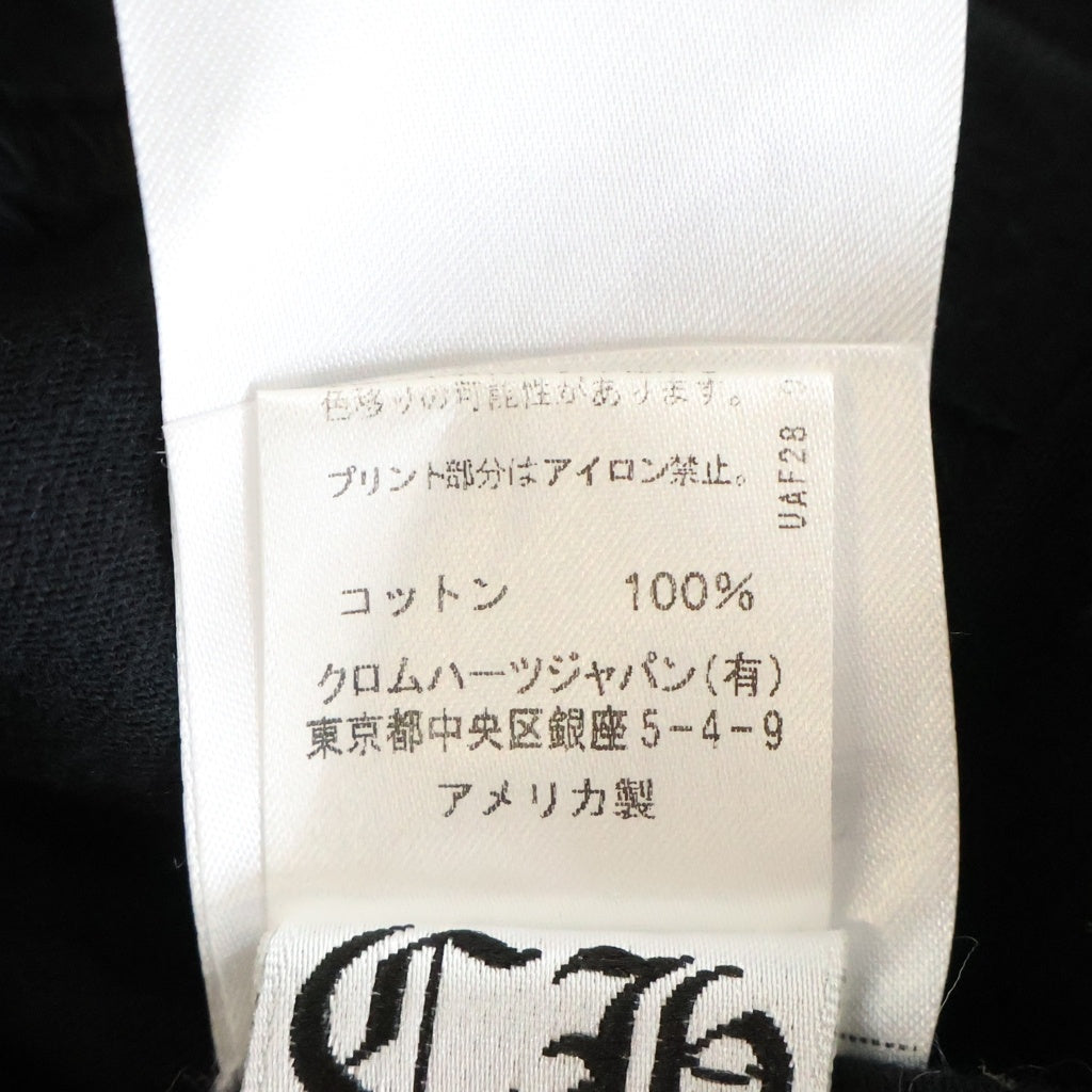 CHROME HEARTS(クロムハーツ) CH T-SHIRT スクロールラベルプリント クルーネック ポケット 半袖Tシャツ カットソー ブラック