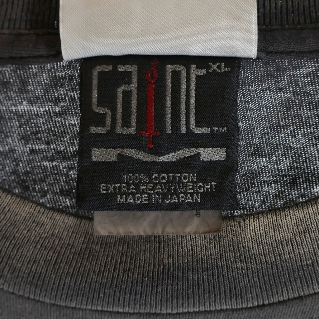 SAINT MICHAEL(セントマイケル) 26SS AEROSMITH AS_SS T-SHIRT クルーネック半袖Tシャツカットソー ブラック SM-MK8-0000-C25