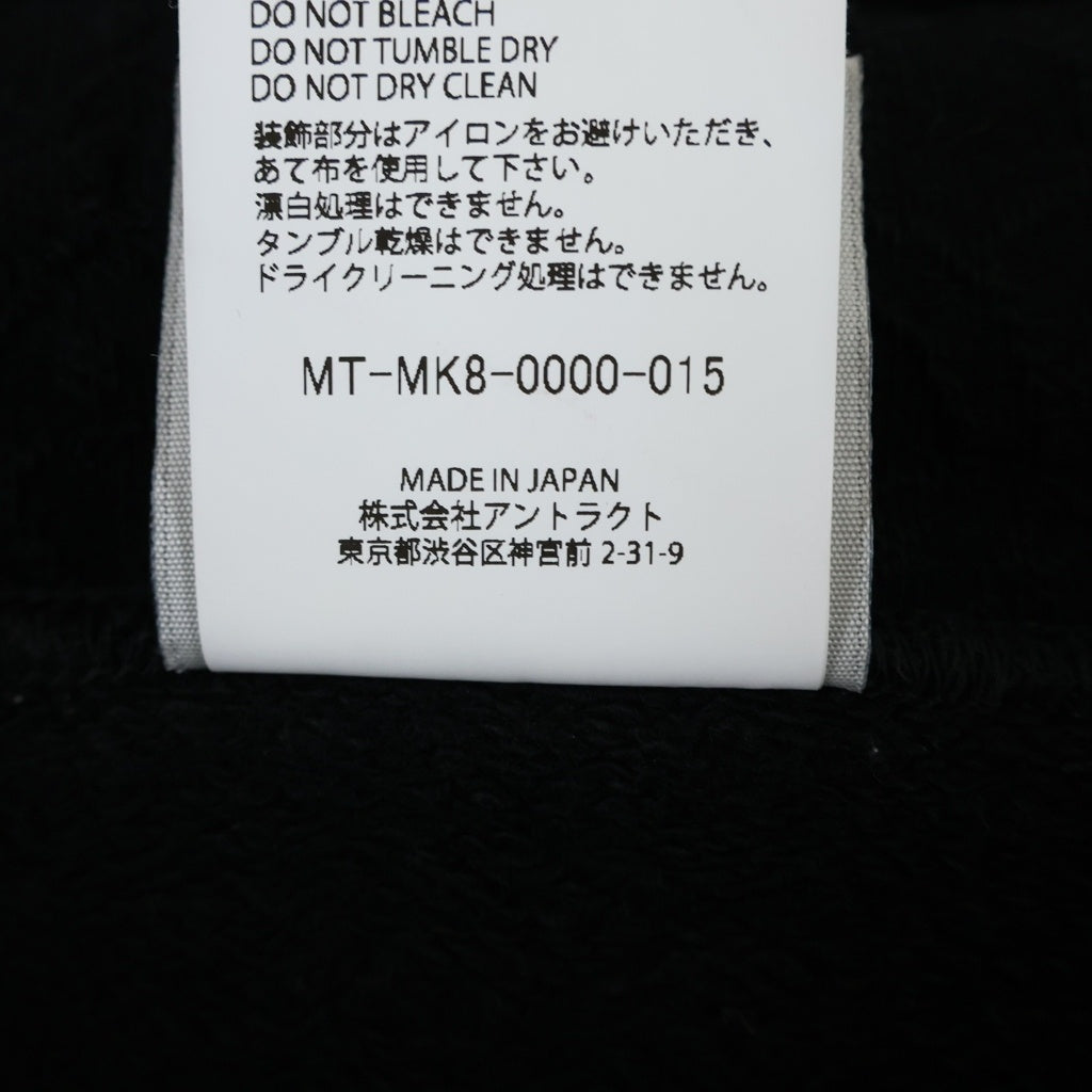 NO BRAND(ノーブランド) MONONOKE MADE モノノケメイド 26SS HOODIE _FLOWER フーディーパーカー ブラック MT-MK8-0000-015
