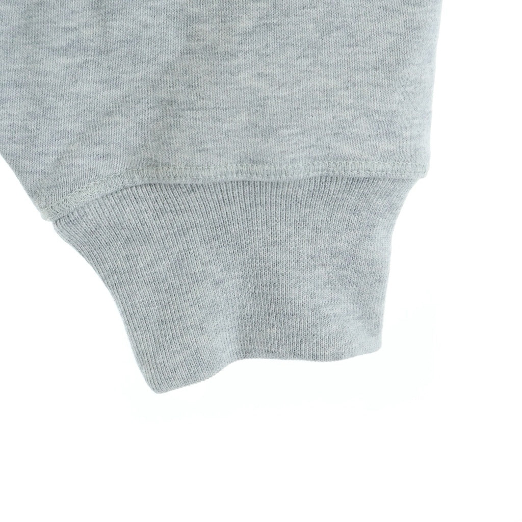 SAINT MICHAEL(セントマイケル) ×JORDAN SM FLEECE L/S HOODIE フロントロゴプリント プルオーバーパーカーフーディー グレー FV4718-050