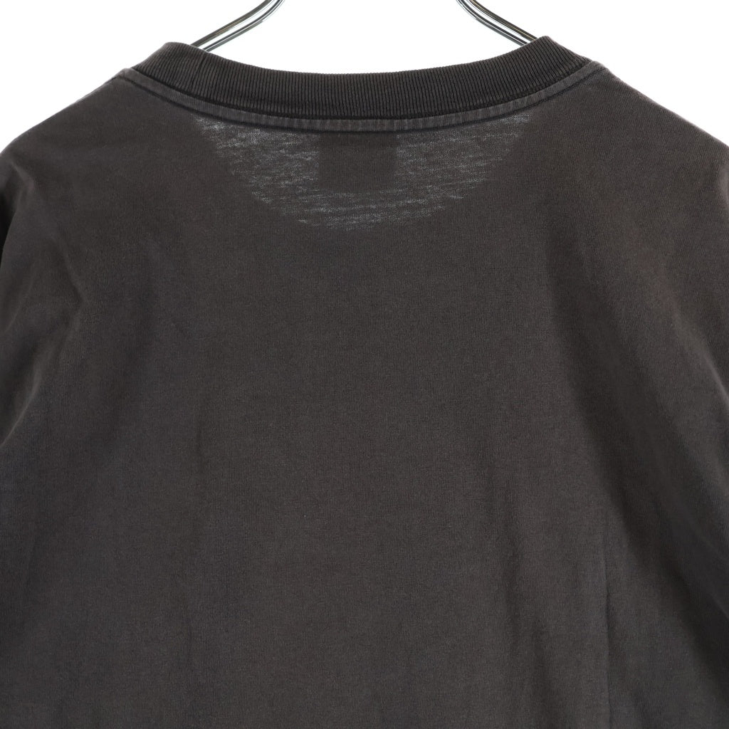 STUSSY(ステューシー) フェード ウォッシュド加工 ロングスリーブ クルーネック長袖Tシャツカットソー グレー