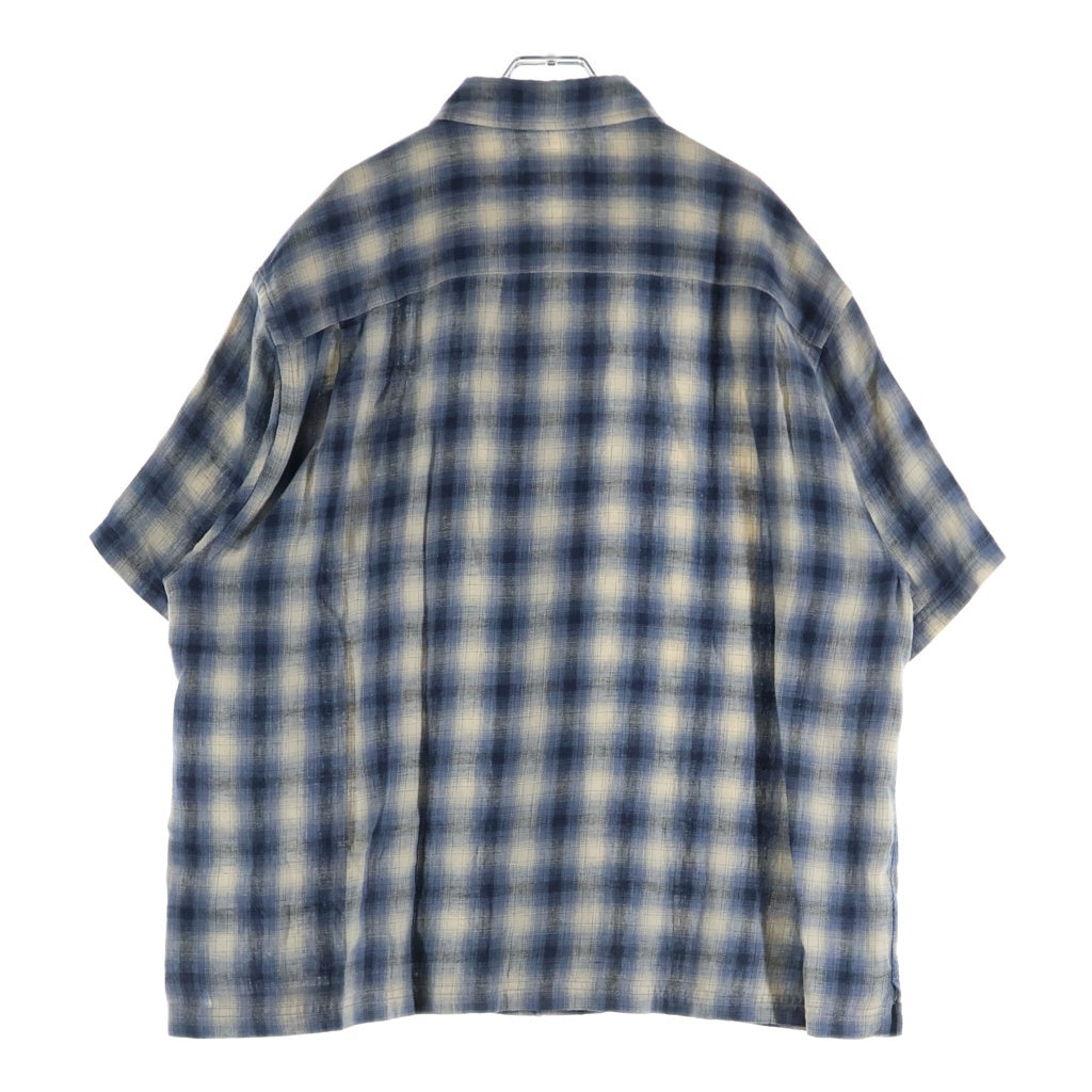 STUSSY(ステューシー) Liam SS Plaid Shirt Blue リアム ショートスリーブ プレイド 半袖シャツ ブルー 1110385