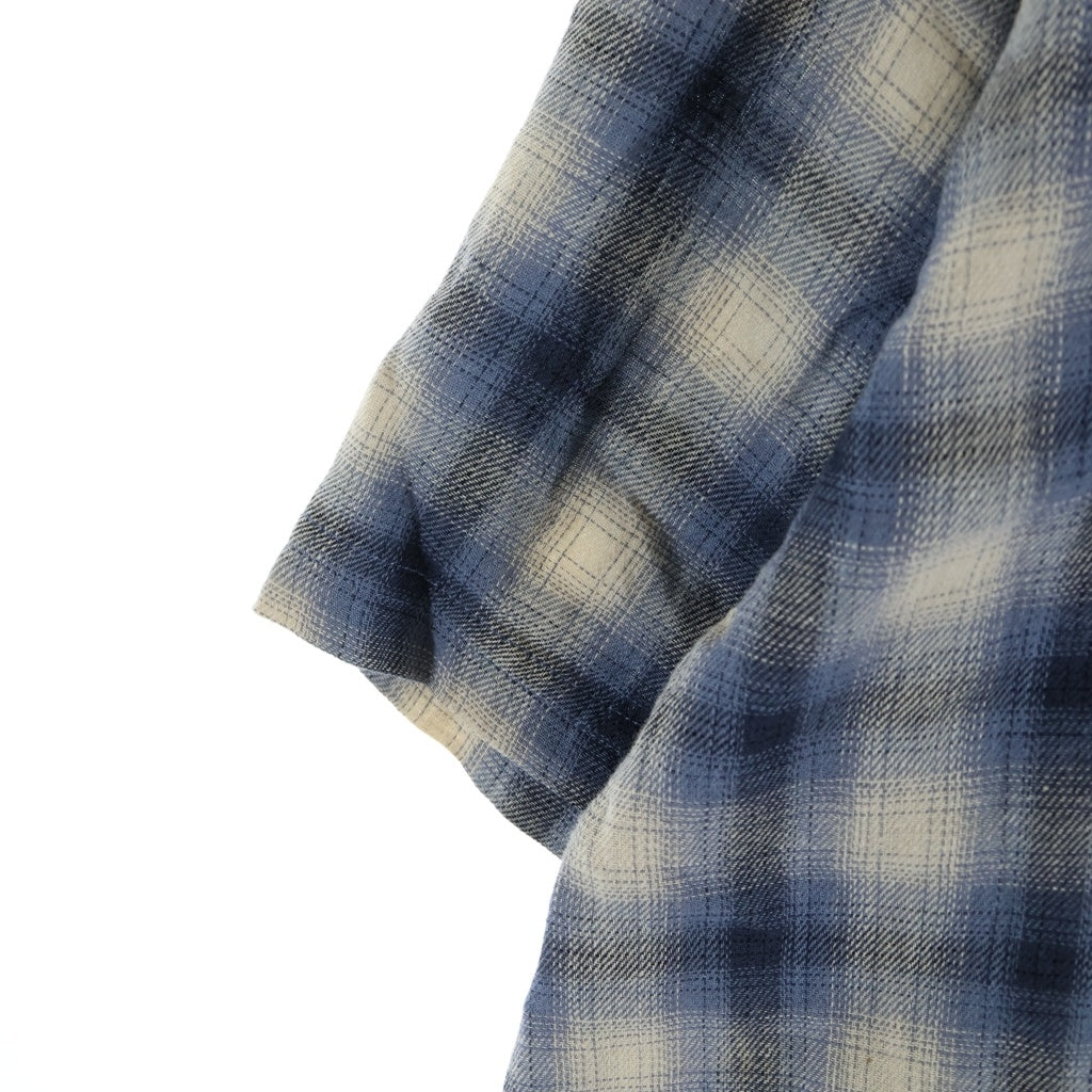 STUSSY(ステューシー) Liam SS Plaid Shirt Blue リアム ショートスリーブ プレイド 半袖シャツ ブルー 1110385