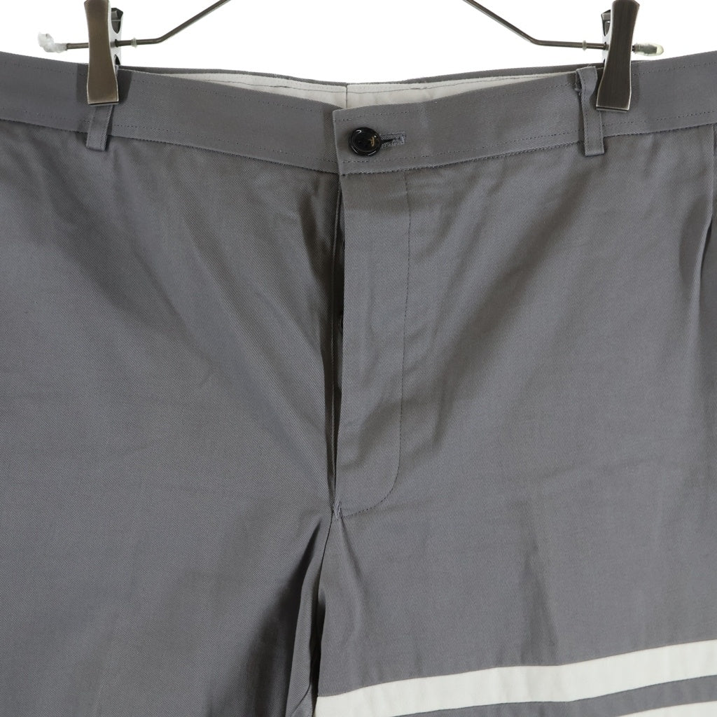 THOM BROWNE(トムブラウン) 4-BAR クラシックテ-ラードスラックスパンツ グレー MTU245A-03788035