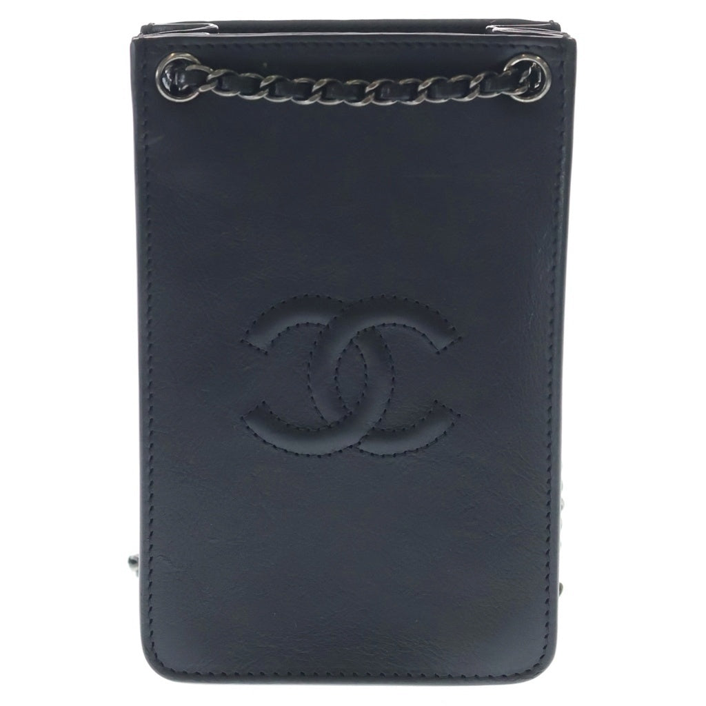 CHANEL(シャネル) ココマーク ポシェット チェーンショルダーバッグ スマホケース A92304 ブラック レディース