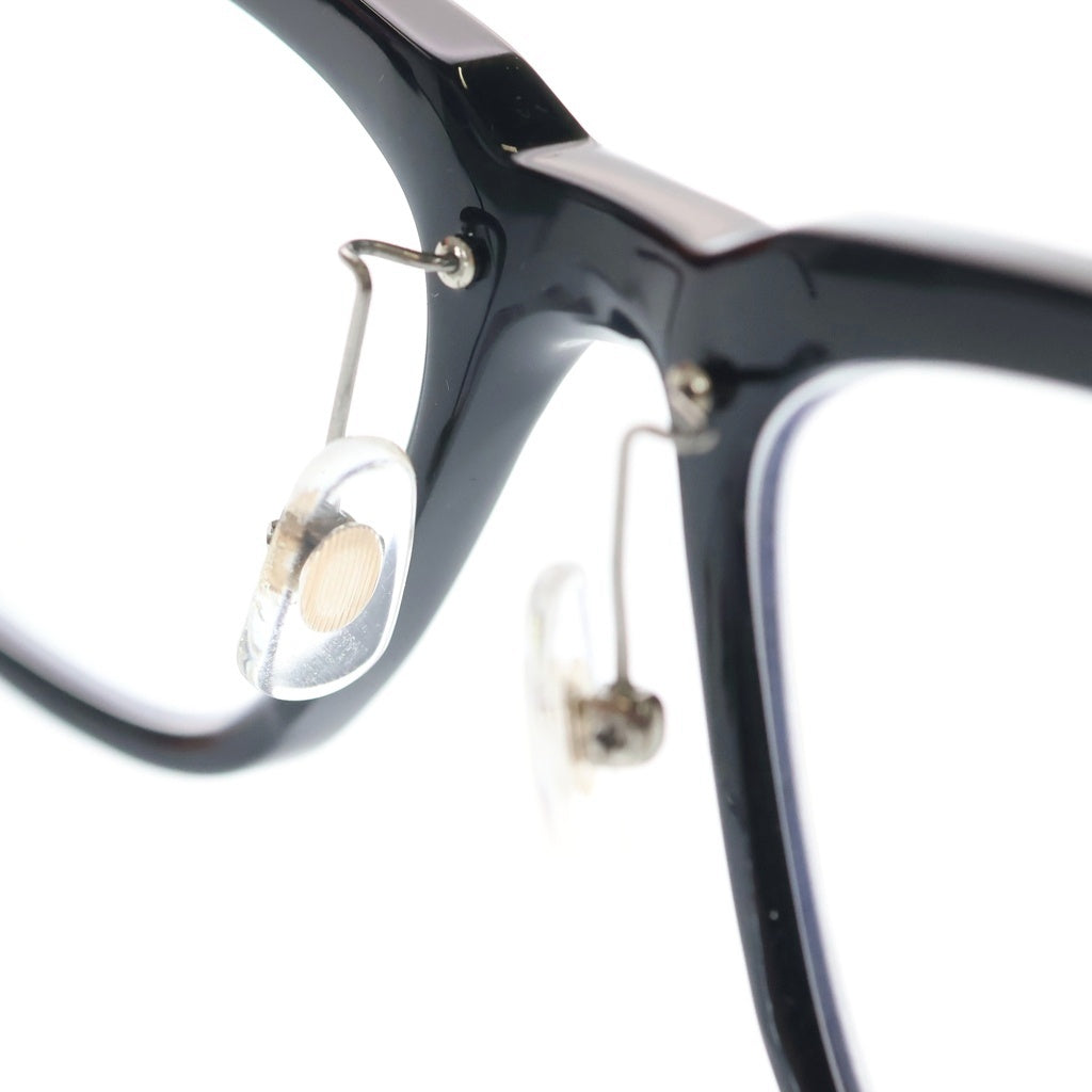 THOM BROWNE(トムブラウン) 21AW ウェリントン トリコロールクリアフレームアイウェア ブラック TB-715-TBX715-A-01