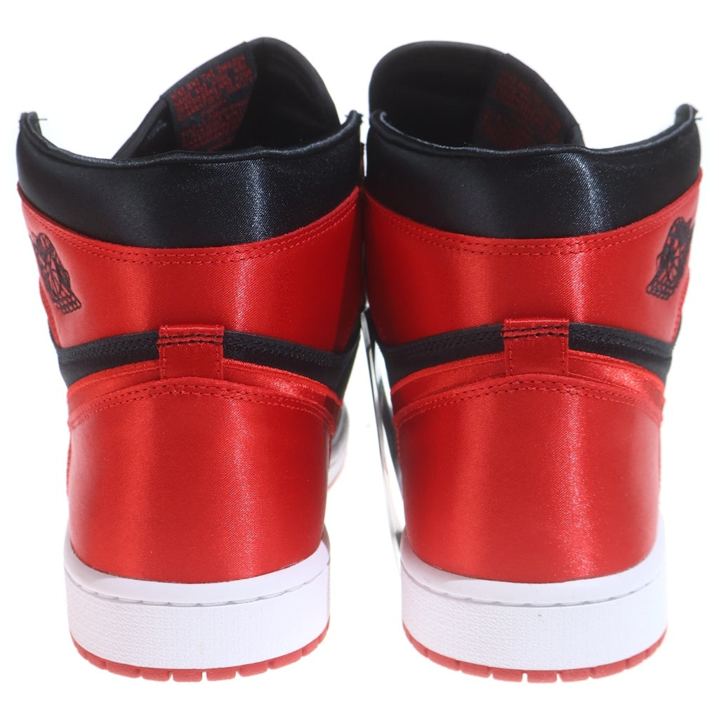 NIKE(ナイキ) WMNS AIR JORDAN 1 RETRO HIGH OG SATIN BRED FD4810-061 ウィメンズ エアジョーダン1 レトロ サテンブレッド ハイカットスニーカー レッド/ブラック US11/38cm