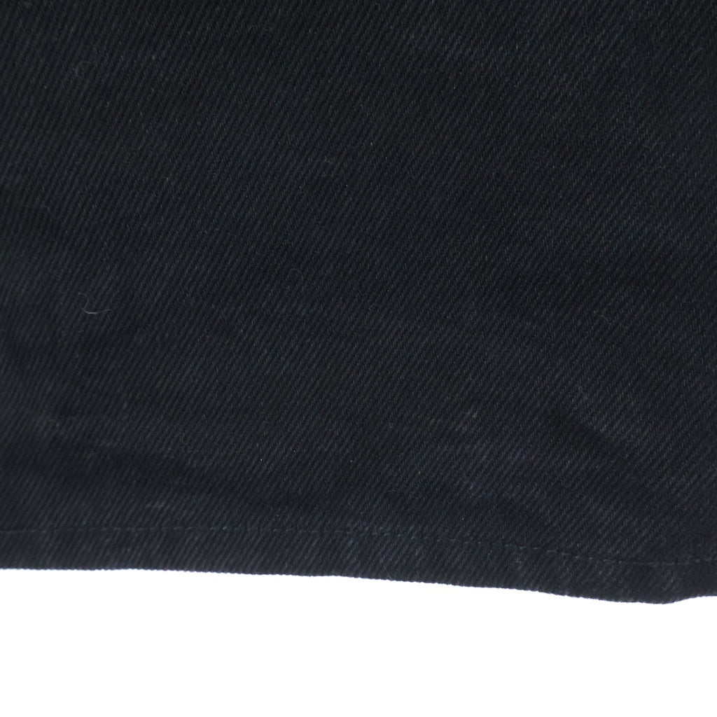 NO MASS PROD(ノーマスブロッド) RAW DENIM JAPANESE LOOSE FIT BAGGY JEANS ローウエスト ジャパニーズ ルーズフィット スナップデザイン デニムパンツ ジーンズ ブラック