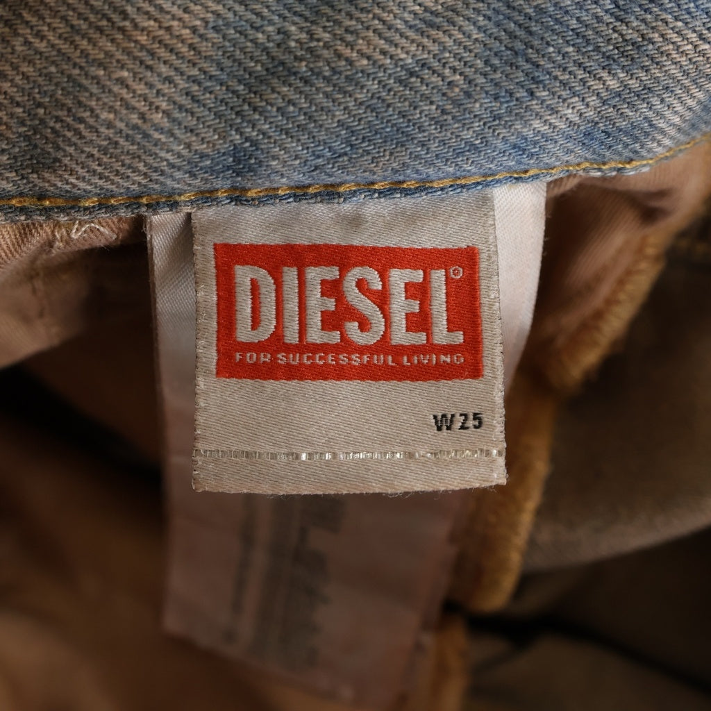DIESEL(ディーゼル) D-SIRE-CARGO-D A13317 ローウェスト カーゴデニムパンツ ジーンズ インディゴ レディース