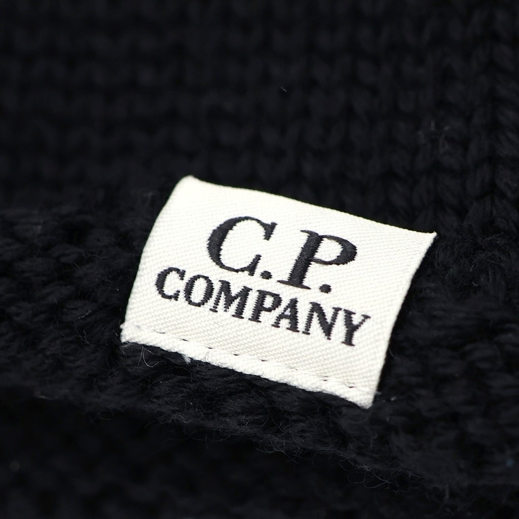 C.P. Company(シーピーカンパニー) 25AW Wool Goggle Balaclava RFCMAC740A ゴーグル付き バラクラバ ウールニットビーニー 帽子 ブラック