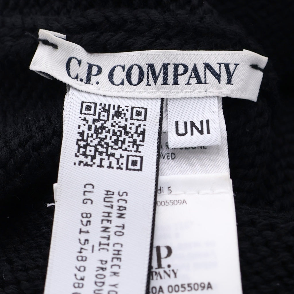C.P. Company(シーピーカンパニー) 25AW Wool Goggle Balaclava RFCMAC740A ゴーグル付き バラクラバ ウールニットビーニー 帽子 ブラック