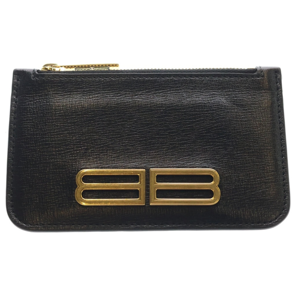 BALENCIAGA(バレンシアガ) BB Coin Card Holder Case 674852 BBロゴ カードケース コインケース ブラック