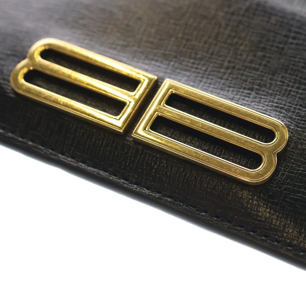 BALENCIAGA(バレンシアガ) BB Coin Card Holder Case 674852 BBロゴ カードケース コインケース ブラック