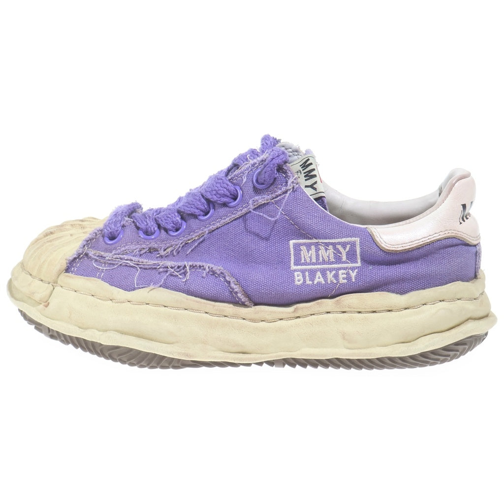 MAISON MIHARAYASUHIRO(メゾンミハラヤスヒロ) BLAKEY DISTRESSED CANVAS SNEAKER ブレイキー ダメージ加工 キャンバス ローカットスニーカーパープル レディース A10FW712