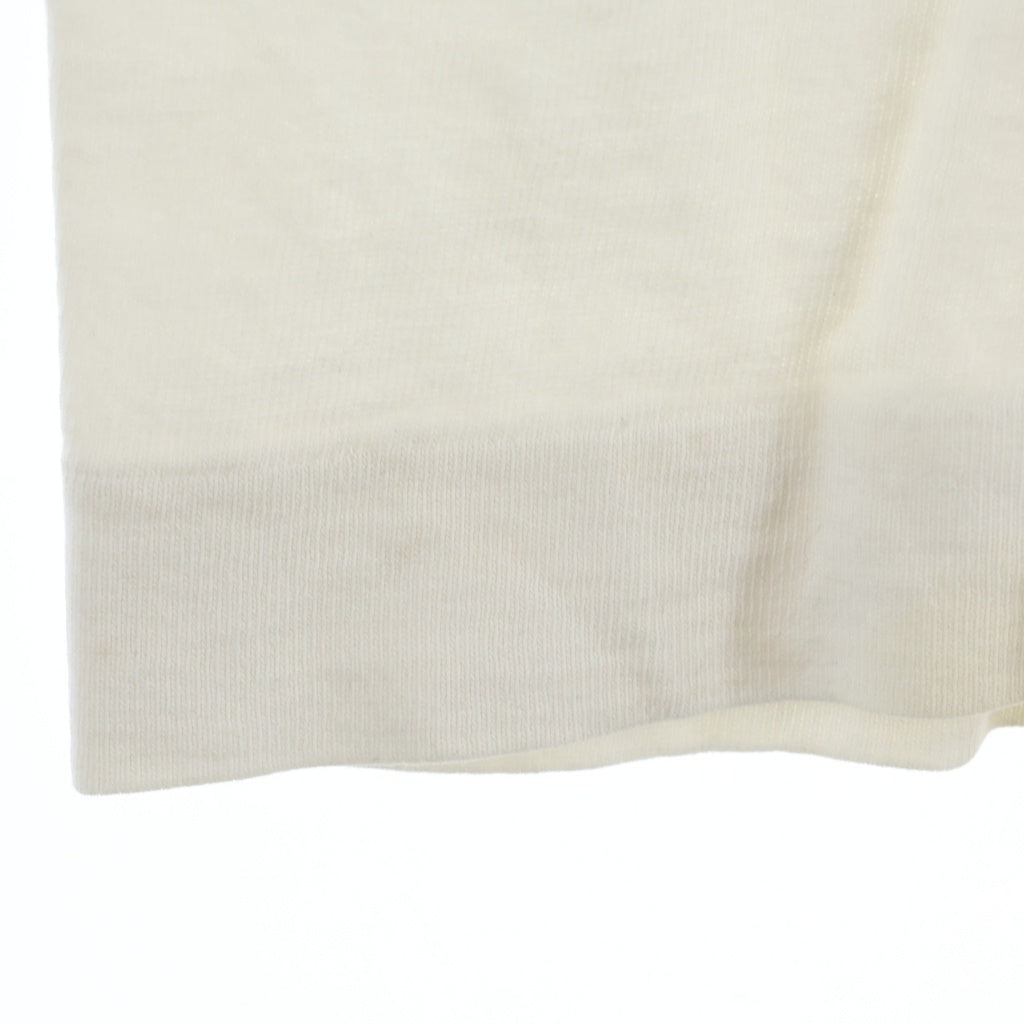 A BATHING APE(アベイシングエイプ) エイプ 90S COLLEGEE TEE 初期タグ シングルステッチ フロントカレッジロゴプリント クルーネック半袖Tシャツカットソー ホワイト