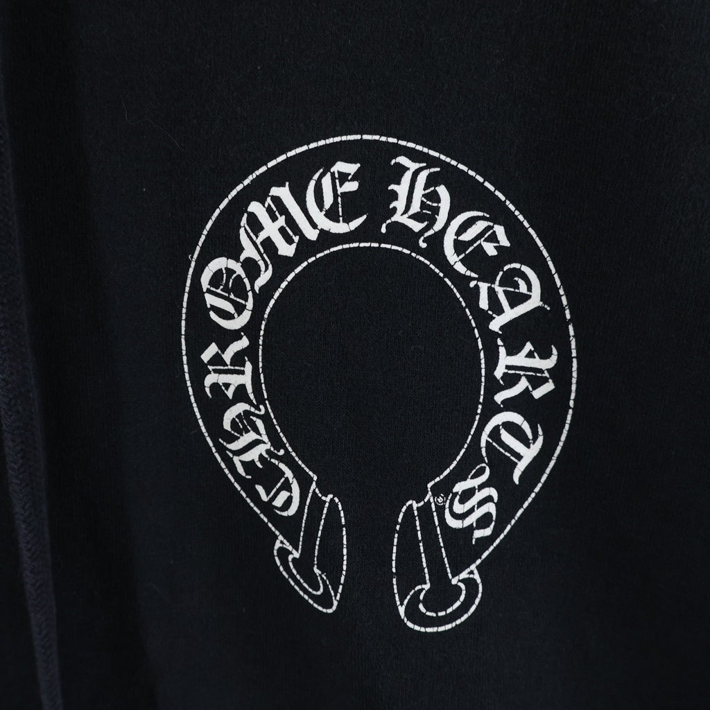 CHROME HEARTS(クロムハーツ) ×MATTY BOY CHOMPER SWTSHRT HD PLVR ×マッティボーイ チョンパー ホースシューフーディ プルオーバースウェットパーカー ブラック
