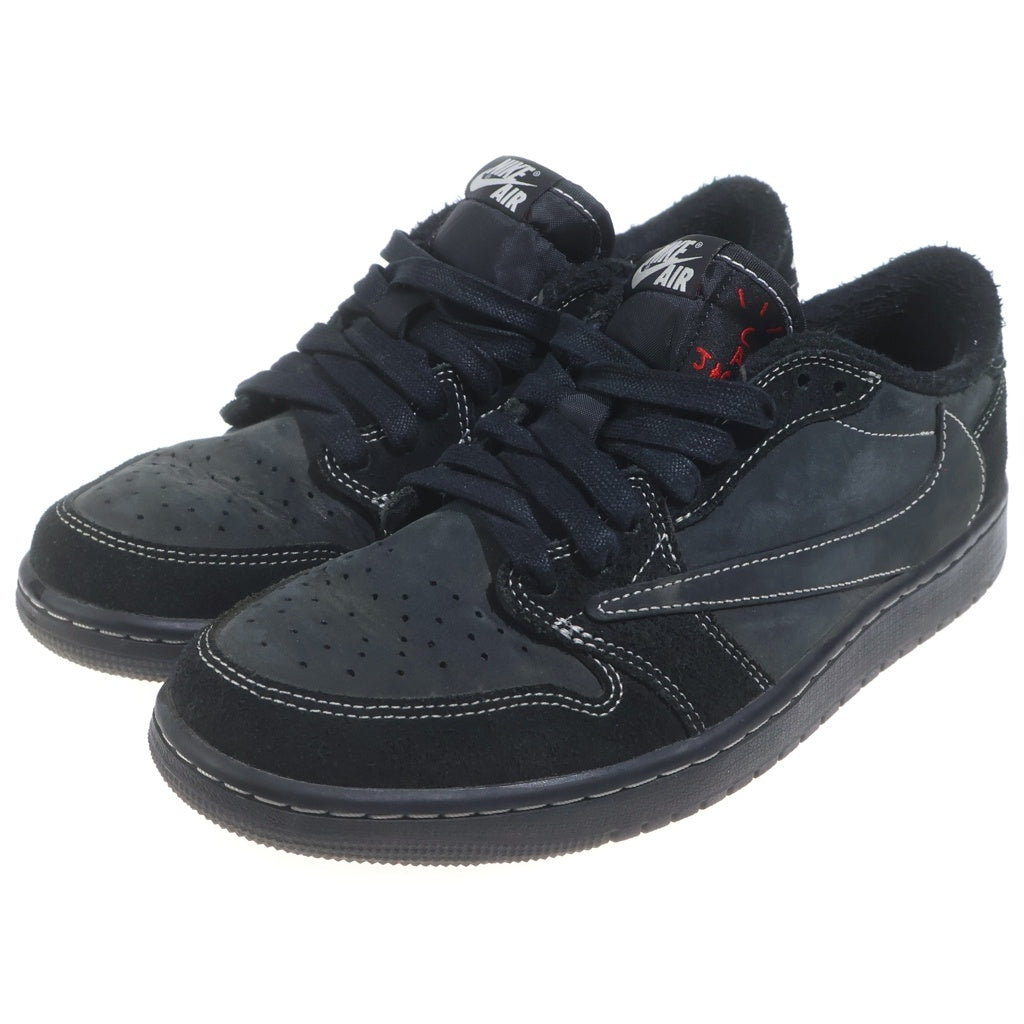 NIKE(ナイキ) ×Travis Scott Air Jordan 1 Low OG SP Black Phantom トラヴィススコット エアジョーダン1 ロー OG SP ブラック ファントム US8.5/26.5cm ブラック DM7866 001