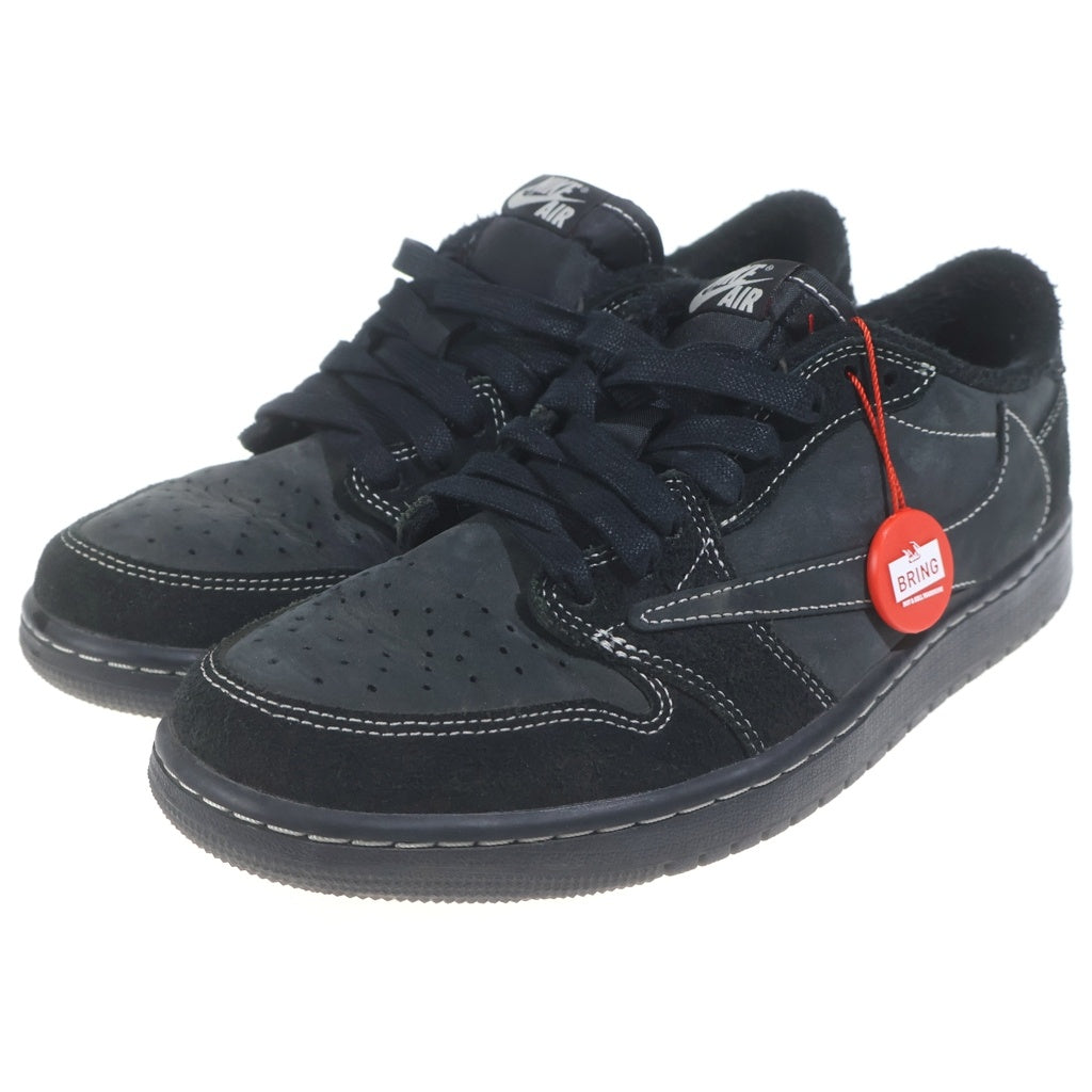 NIKE(ナイキ) ×Travis Scott Air Jordan 1 Low OG SP Black Phantom トラヴィススコット エアジョーダン1 ロー OG SP ブラック ファントム US8.5/26.5cm ブラック DM7866 001