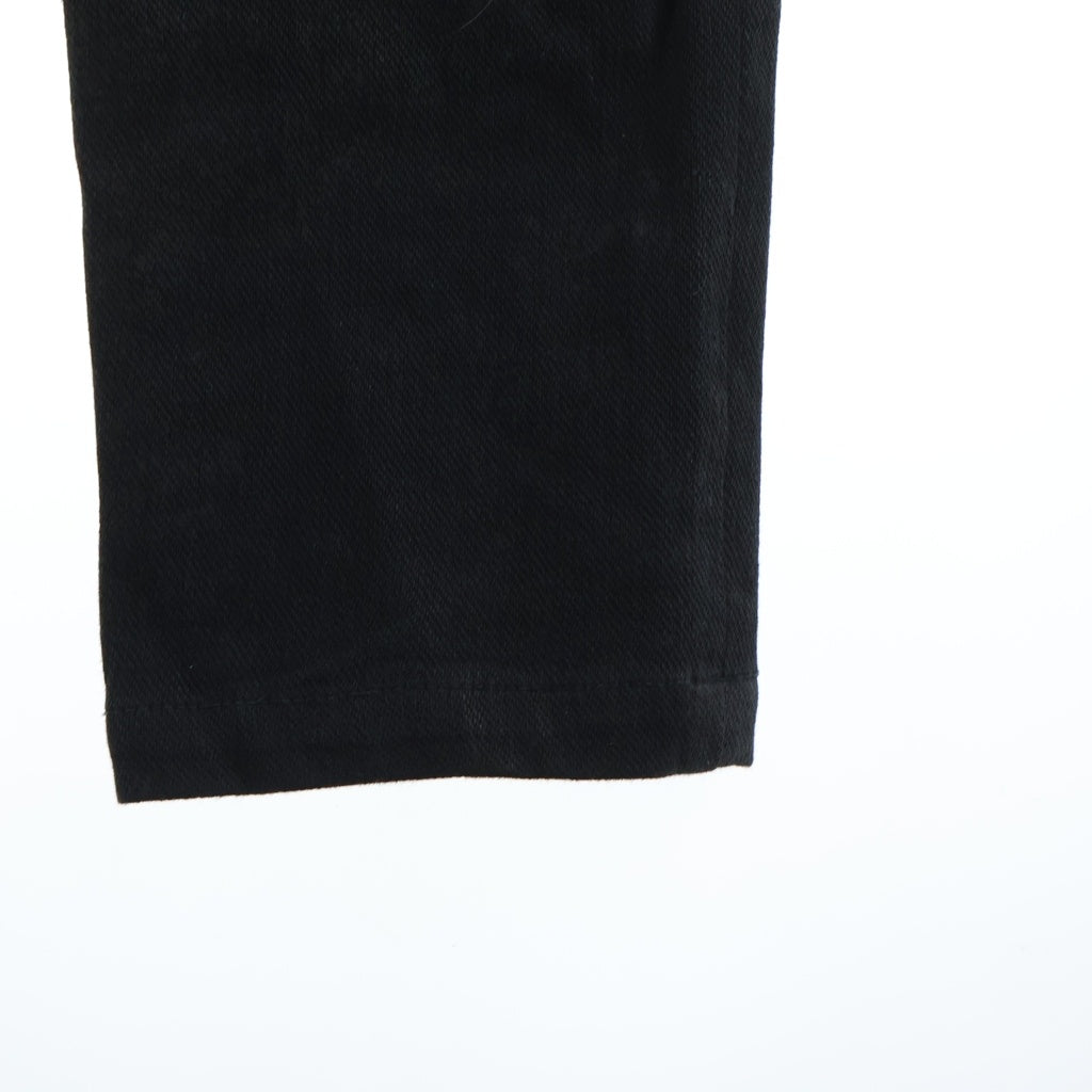 JULIUS(ユリウス) 14SS CRACK KNIT DENIM コーティングスキニーカーゴパンツ ブラック