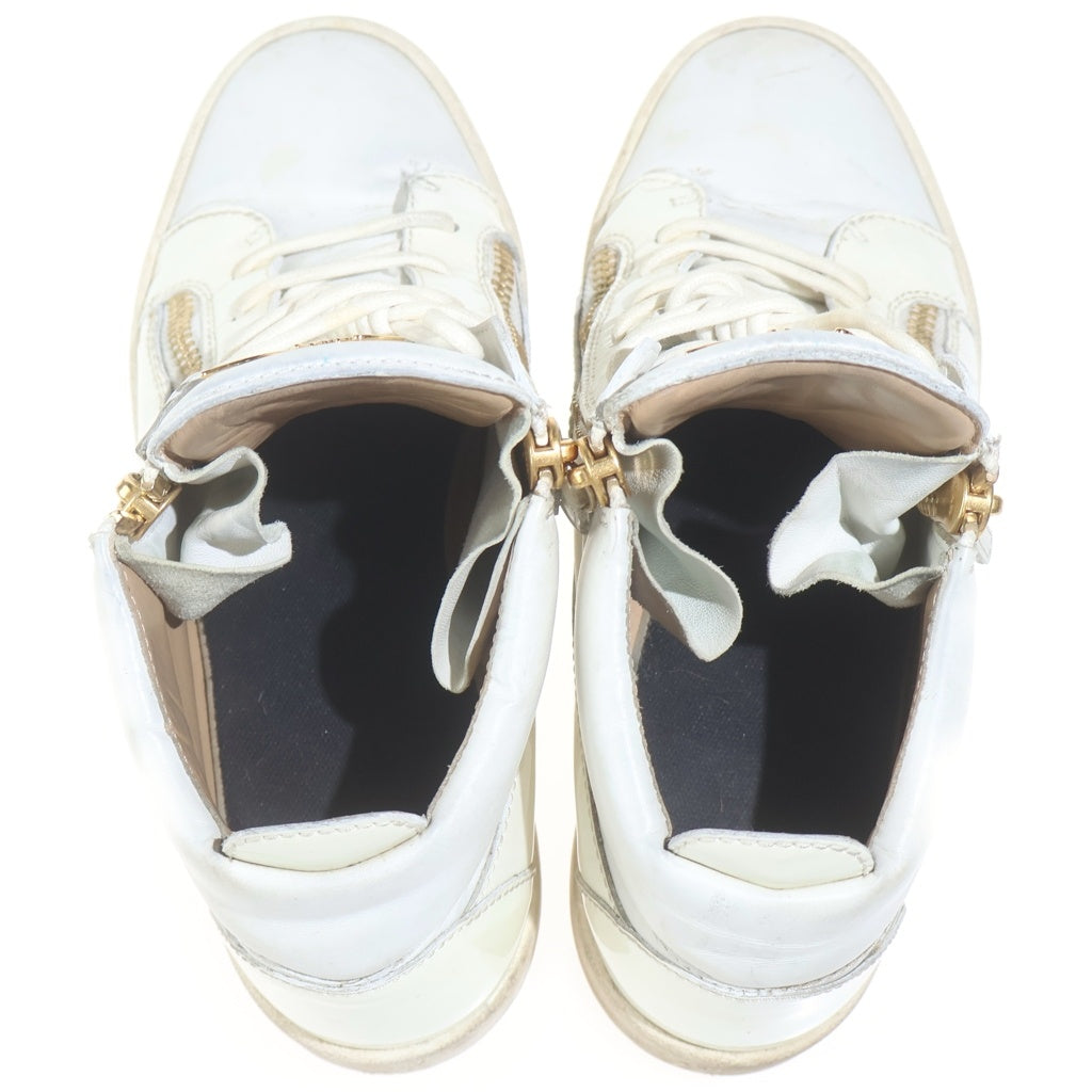 GIUSEPPE ZANOTTI(ジュゼッペ ザノッティ) KRISS RU00011004 クリス ミッドトップレーススニーカー ホワイト