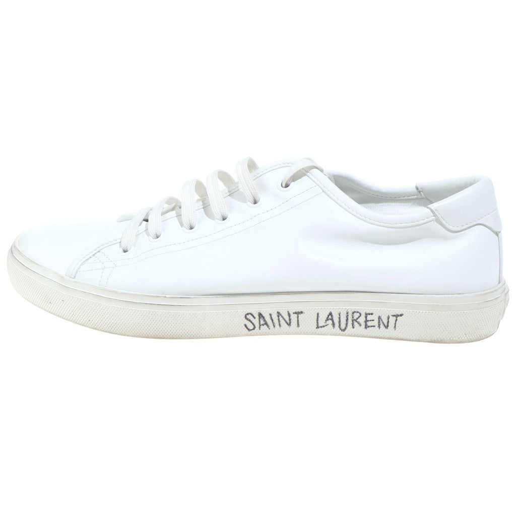 SAINT LAURENT PARIS(サンローランパリ) MALIBU LOW CUT SNEAKER 606408 マリブ レザー ローカットスニーカー ホワイト