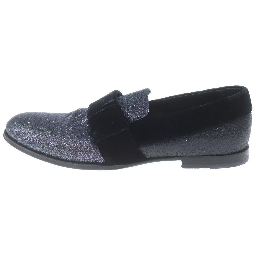 JIMMY CHOO(ジミーチュウ) Glitter Slip-On グリッター スリッポン ブラック