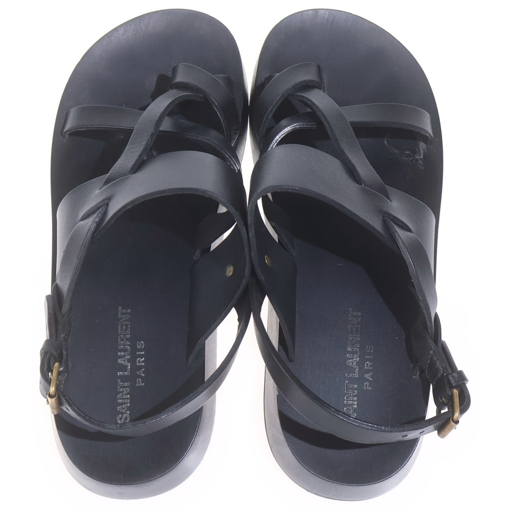SAINT LAURENT PARIS(サンローランパリ) NOAH SANDALS 649005 ノア レザー サンダル ブラック