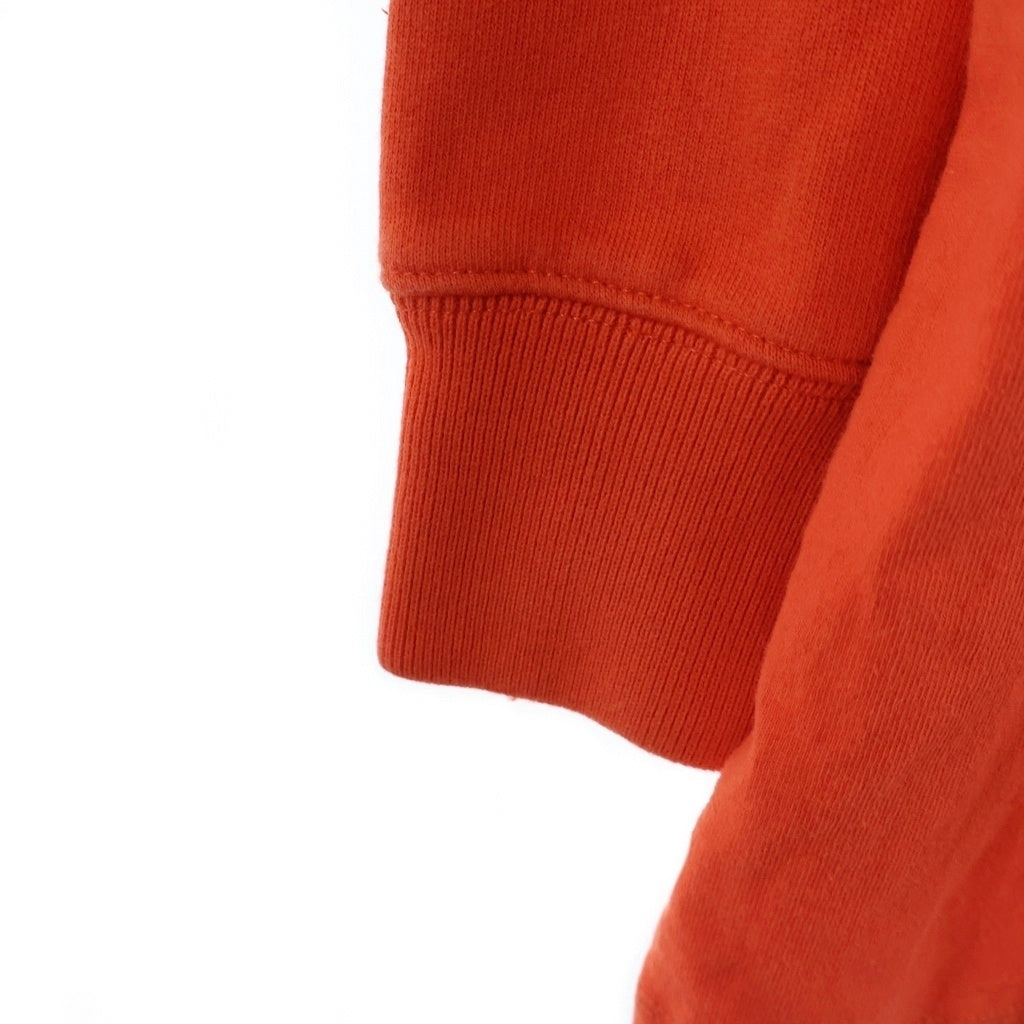 OFF-WHITE(オフホワイト) 20AW Logo Slim Sweatshirt OMBB052E20FLE001 バックアロープリントレイヤード プルオーバーパーカー フーディ オレンジ
