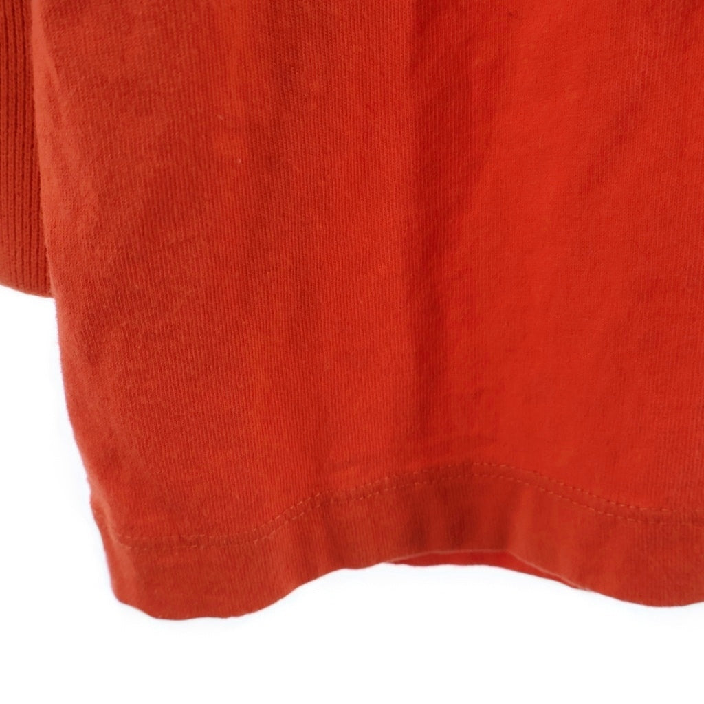 OFF-WHITE(オフホワイト) 20AW Logo Slim Sweatshirt OMBB052E20FLE001 バックアロープリントレイヤード プルオーバーパーカー フーディ オレンジ