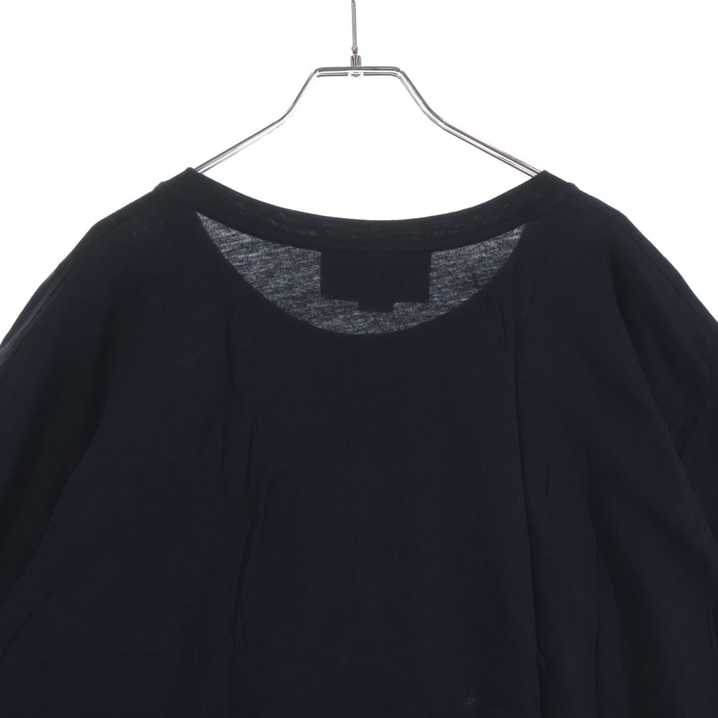 GUCCI(グッチ) Oversize T-shirt With Interlocking G 493117 オーバーサイズ インターロッキングロゴプリント クルーネック半袖Tシャツカットソー ブラック