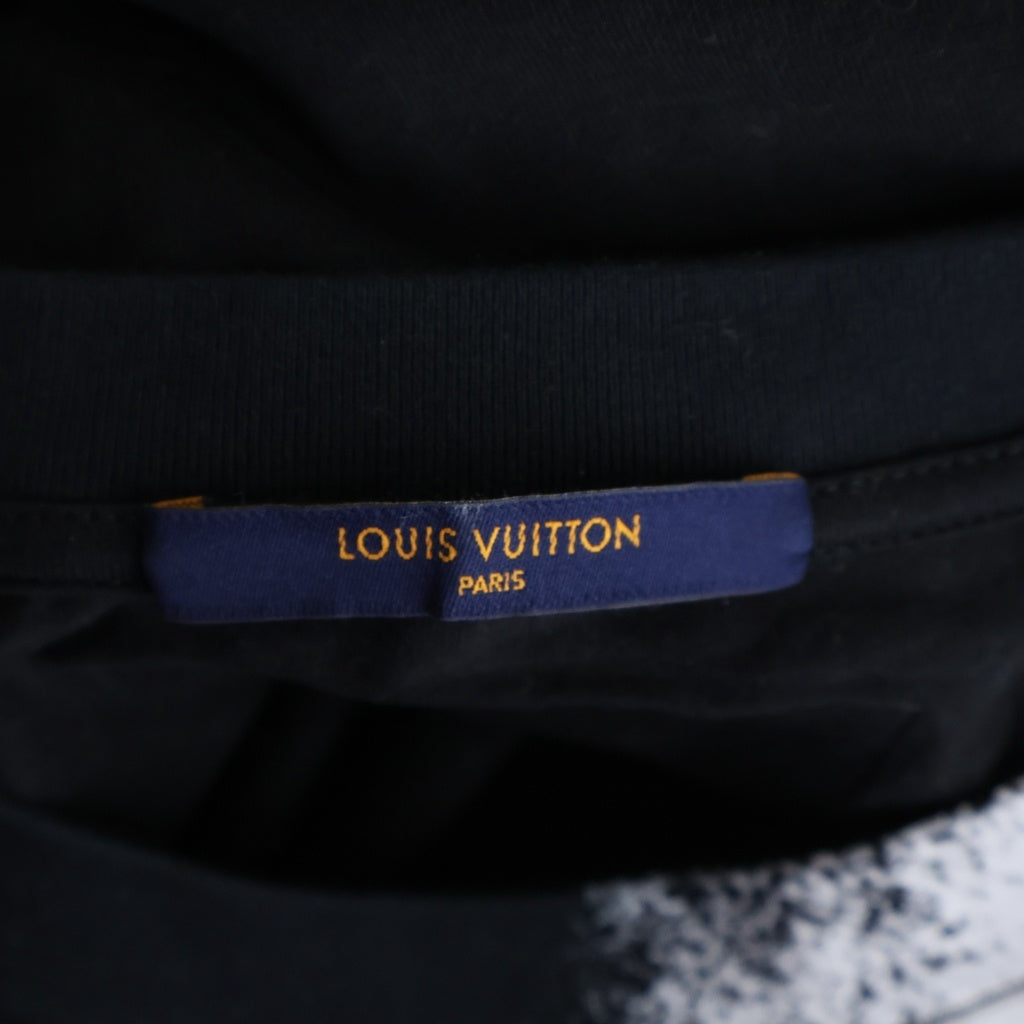 LOUIS VUITTON(ルイヴィトン) 20SS Spray Chain Print Tee RM201M NPG HIY17W スプレー チェーン プリント クルーネック半袖Tシャツカットソー ブラック