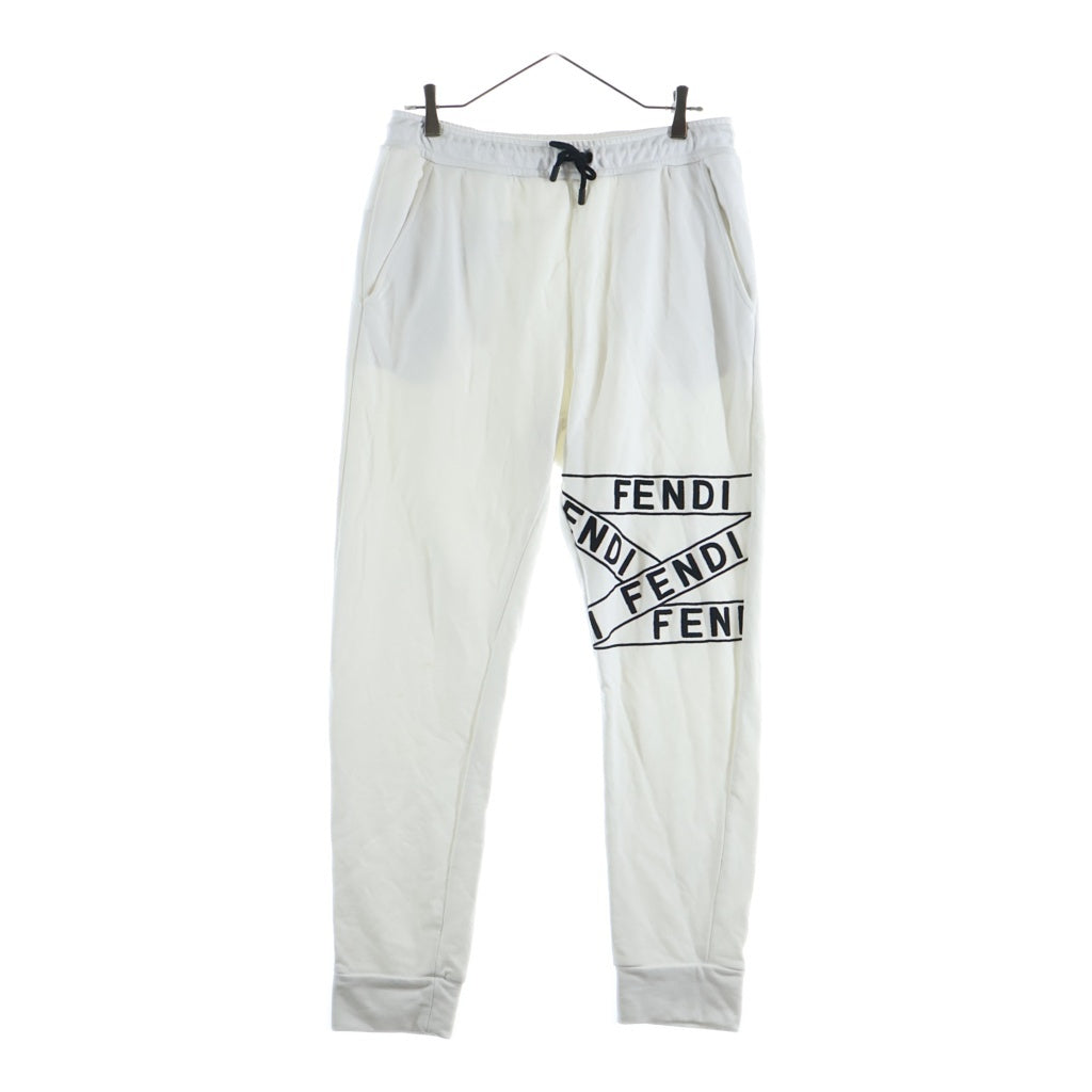 FENDI(フェンディ) Eye Logo Sweat Pants FAB515 AAXV モンスター アイ ロゴ スウェットパンツ ホワイト