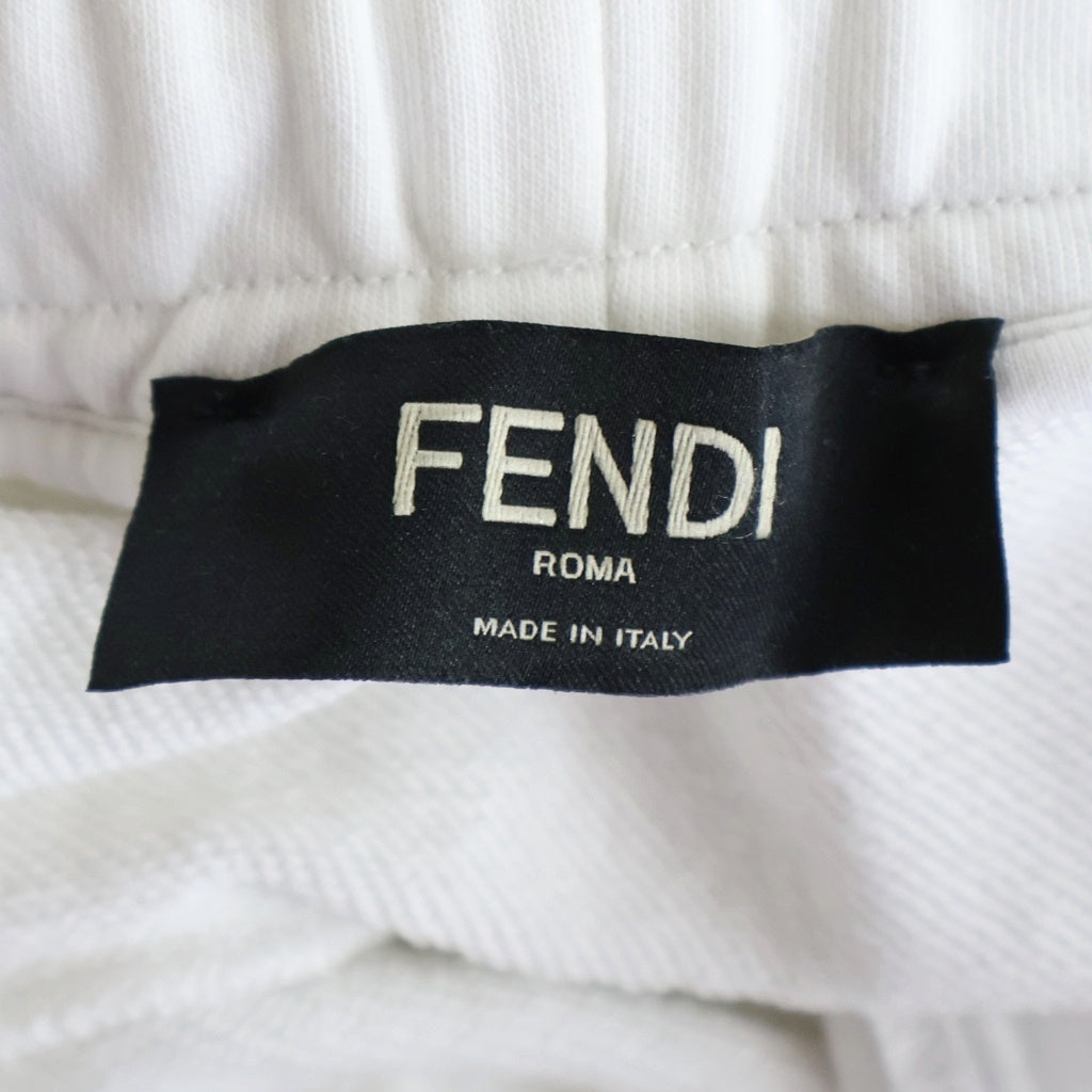 FENDI(フェンディ) Eye Logo Sweat Pants FAB515 AAXV モンスター アイ ロゴ スウェットパンツ ホワイト