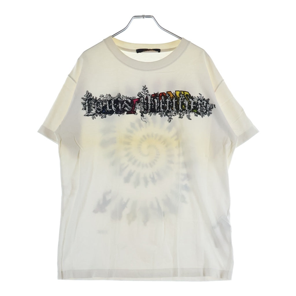LOUIS VUITTON(ルイヴィトン) 19SS Wizard Oz Spiral Tee オズの魔法使い フロントロゴ刺繍 クルーネック半袖Tシャツカットソー ホワイト