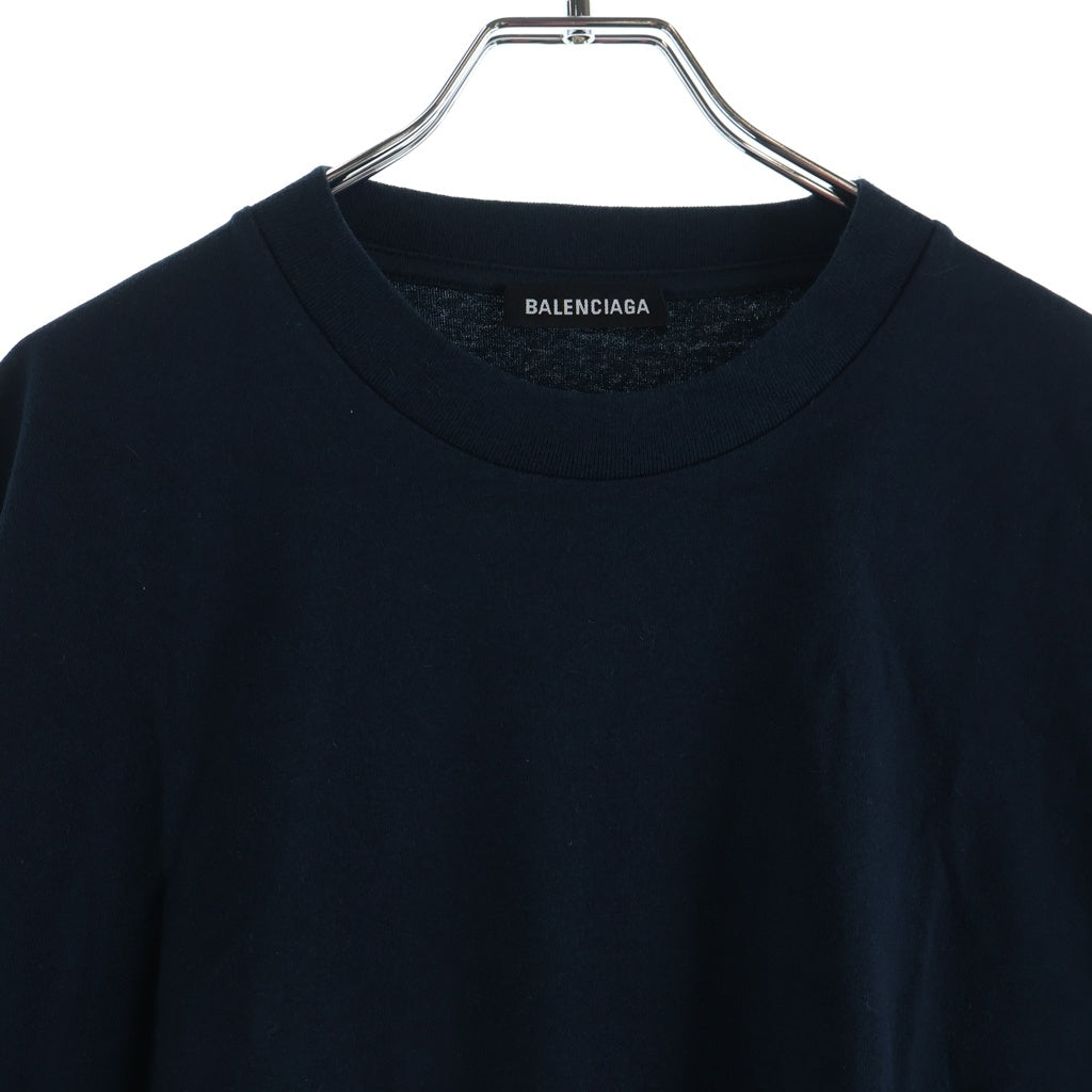 BALENCIAGA(バレンシアガ) 19AW Shifted T-shirt 583917 オーバーサイズ シフテッド クルーネック半袖Tシャツカットソー ネイビー