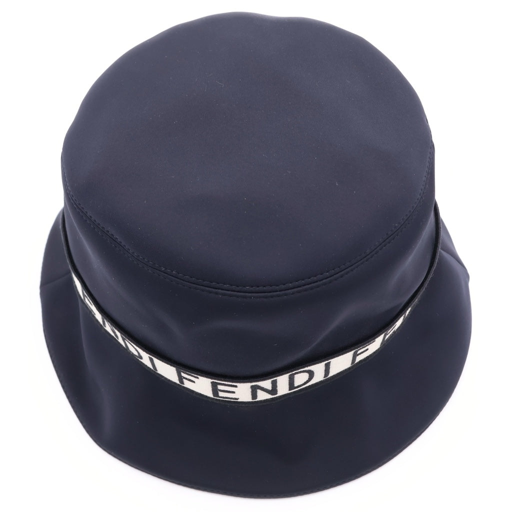 FENDI(フェンディ) Logo Hat FXQ801 ACHT ロゴ刺繍 ハット 帽子 ブラック レディース