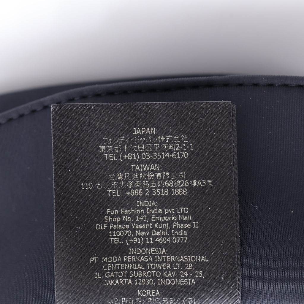 FENDI(フェンディ) Logo Hat FXQ801 ACHT ロゴ刺繍 ハット 帽子 ブラック レディース