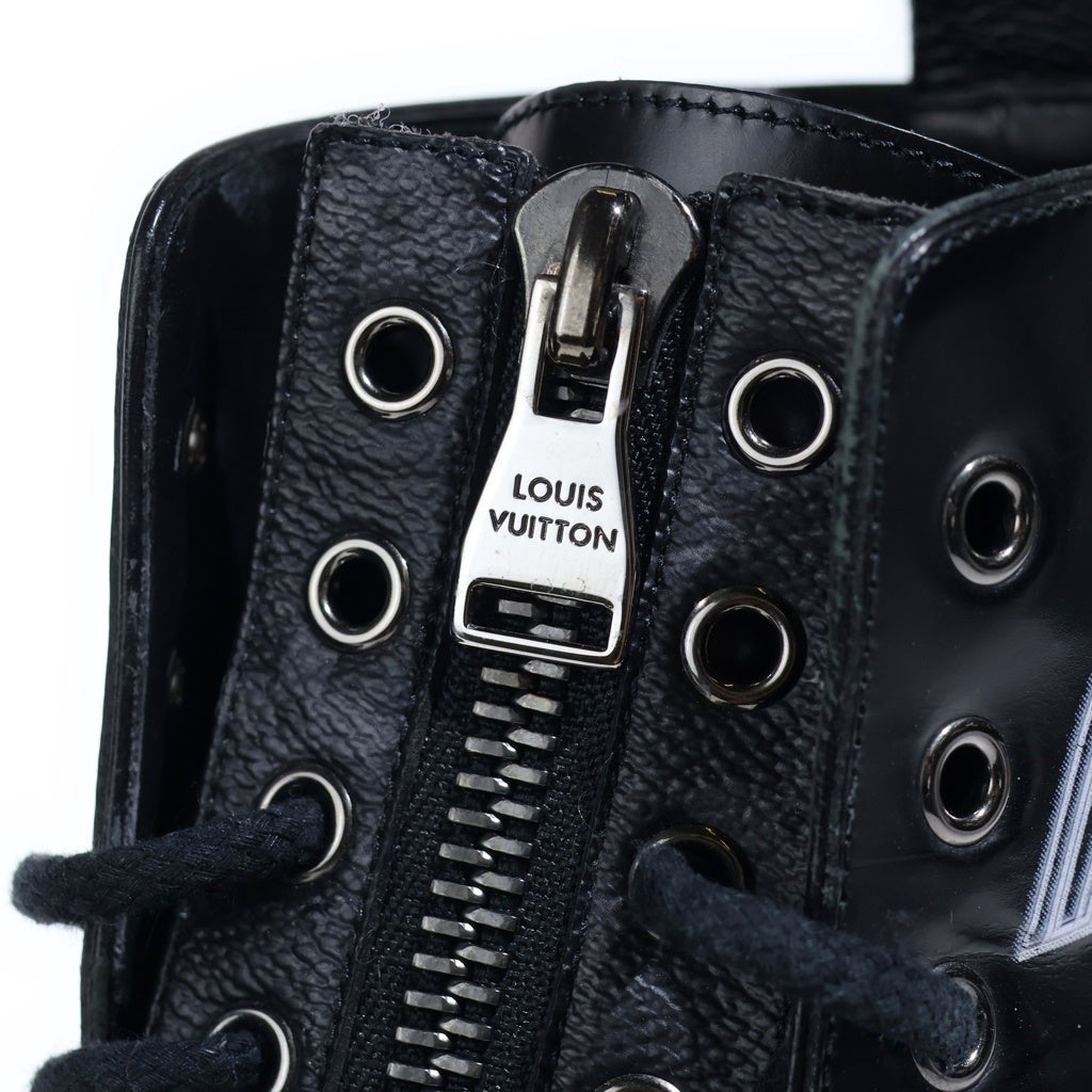 LOUIS VUITTON(ルイヴィトン) BRACK ICE 1A49IL ブラックアイス ライン カーフレザー アンクルブーツ ブラック