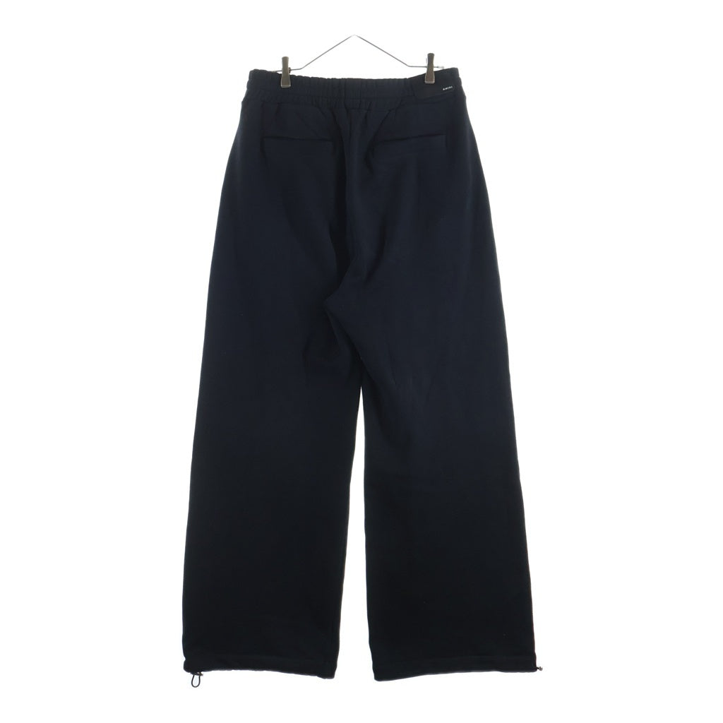 AMIRI(アミリ) LOGO EMBROIDERY SWEATPANTS AMJYSP1024 フロントロゴ刺繍 ワイド スウェットパンツ ブラック