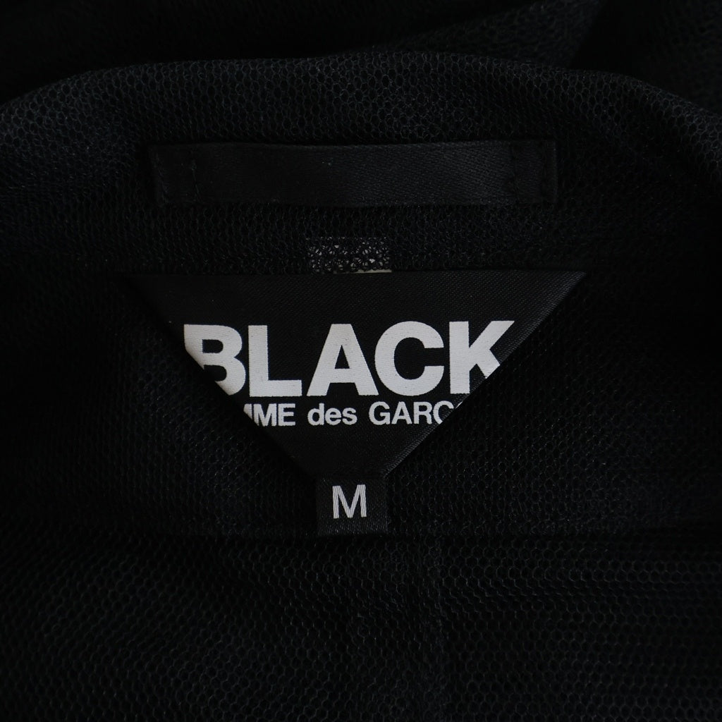 BLACK COMME des GARCONS(ブラックコムデギャルソン) 25SS ナイロンチュール メッシュ ノースリーブシャツ ブラック 1O-J021