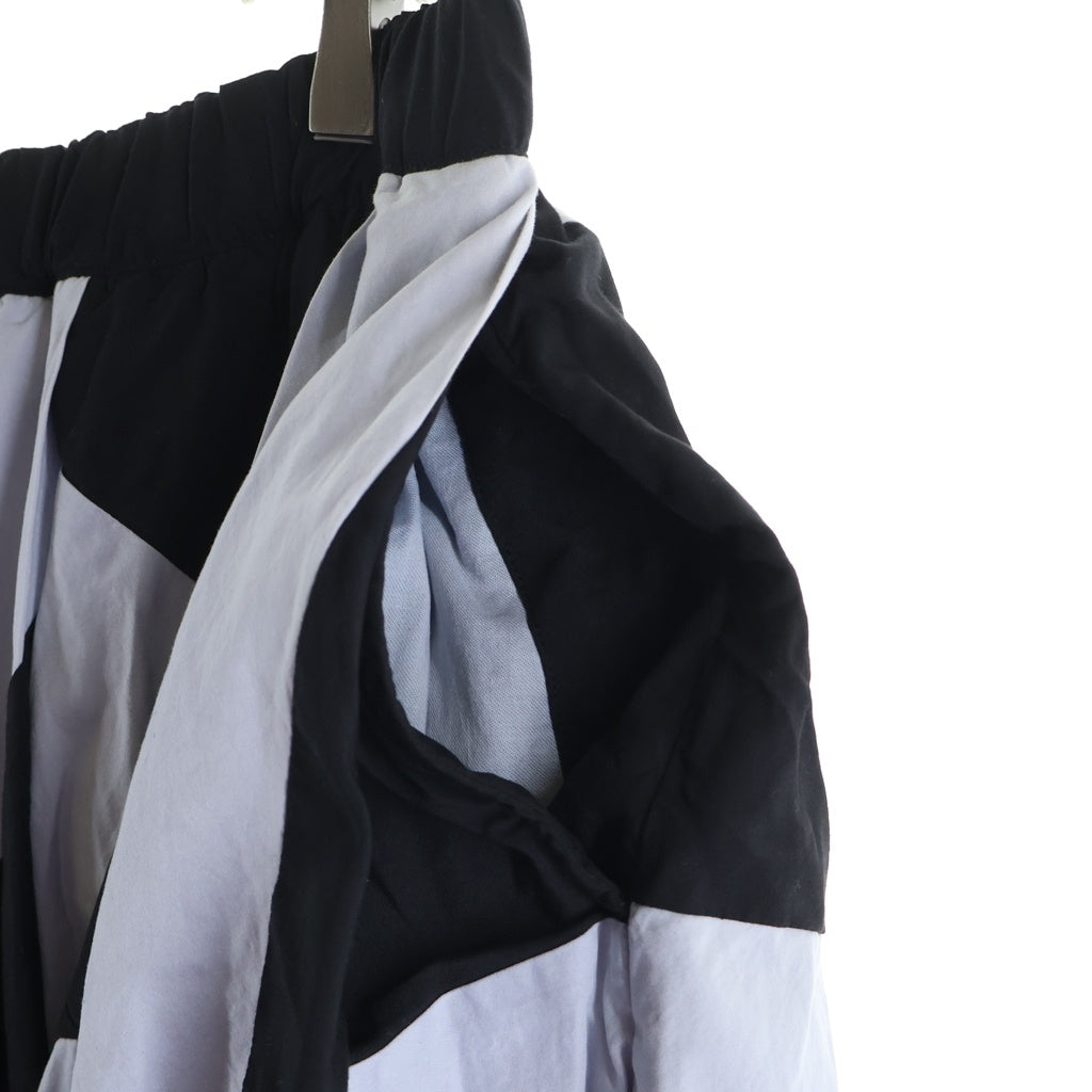 BLACK COMME des GARCONS(ブラックコムデギャルソン) 25SS パッチワーク ロングスカート レディース ブラック/ホワイト 1O-S008