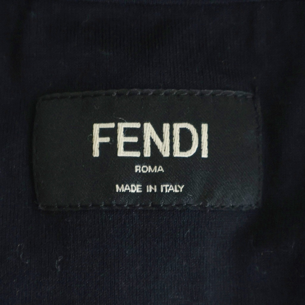 FENDI(フェンディ) モンスターアイ バッグバグズ プリント クルーネック半袖Tシャツカットソー ブラック FY0894 A6ZD