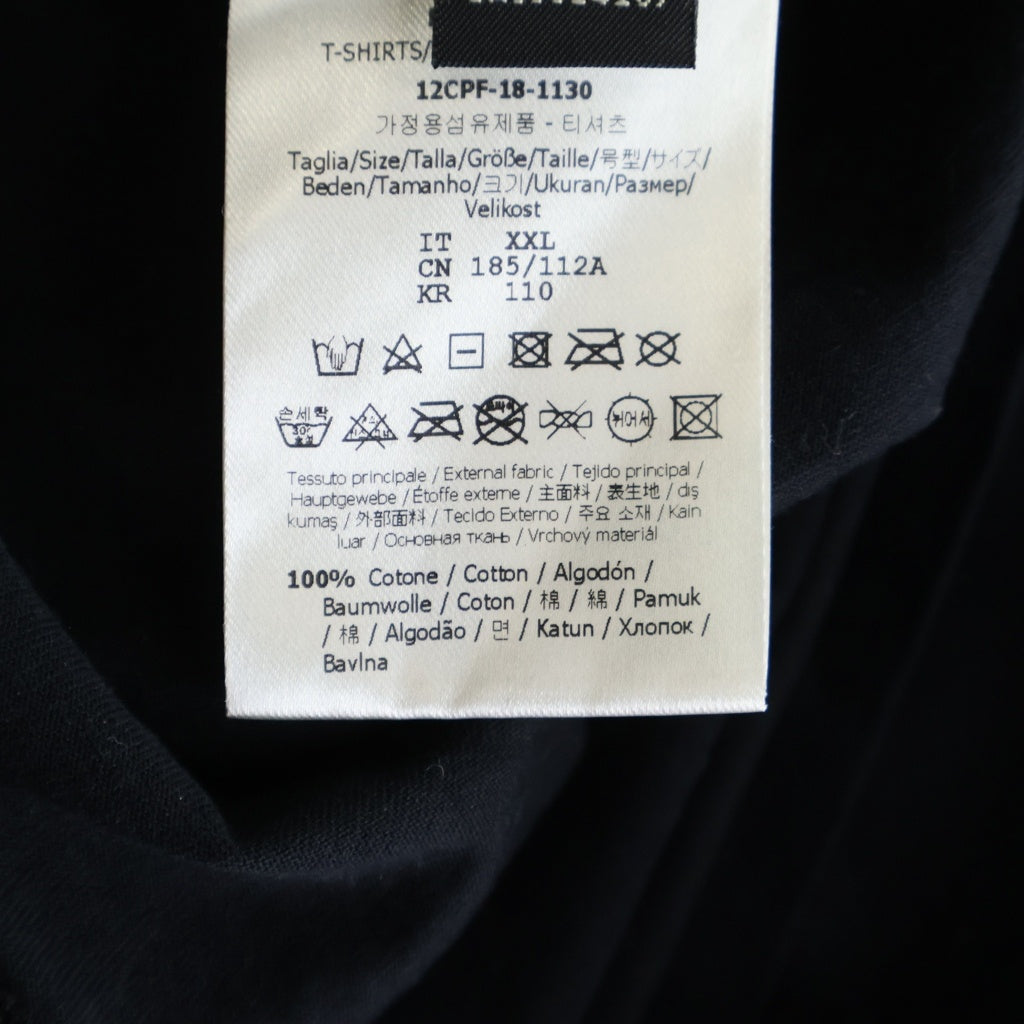 FENDI(フェンディ) モンスターアイ バッグバグズ プリント クルーネック半袖Tシャツカットソー ブラック FY0894 A6ZD