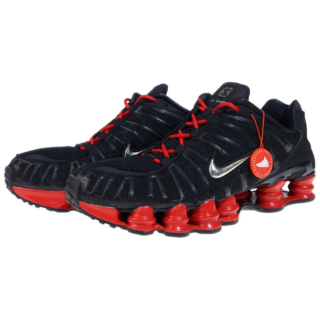 NIKE(ナイキ) ×SKEPTA SHOXTL BLACK/UNIVERCITYRED スケプタ ショックスTL ブラック/ユニバーシティレッド ローカットスニーカー US9.5/28cm ブラック/レッド CI0987 001