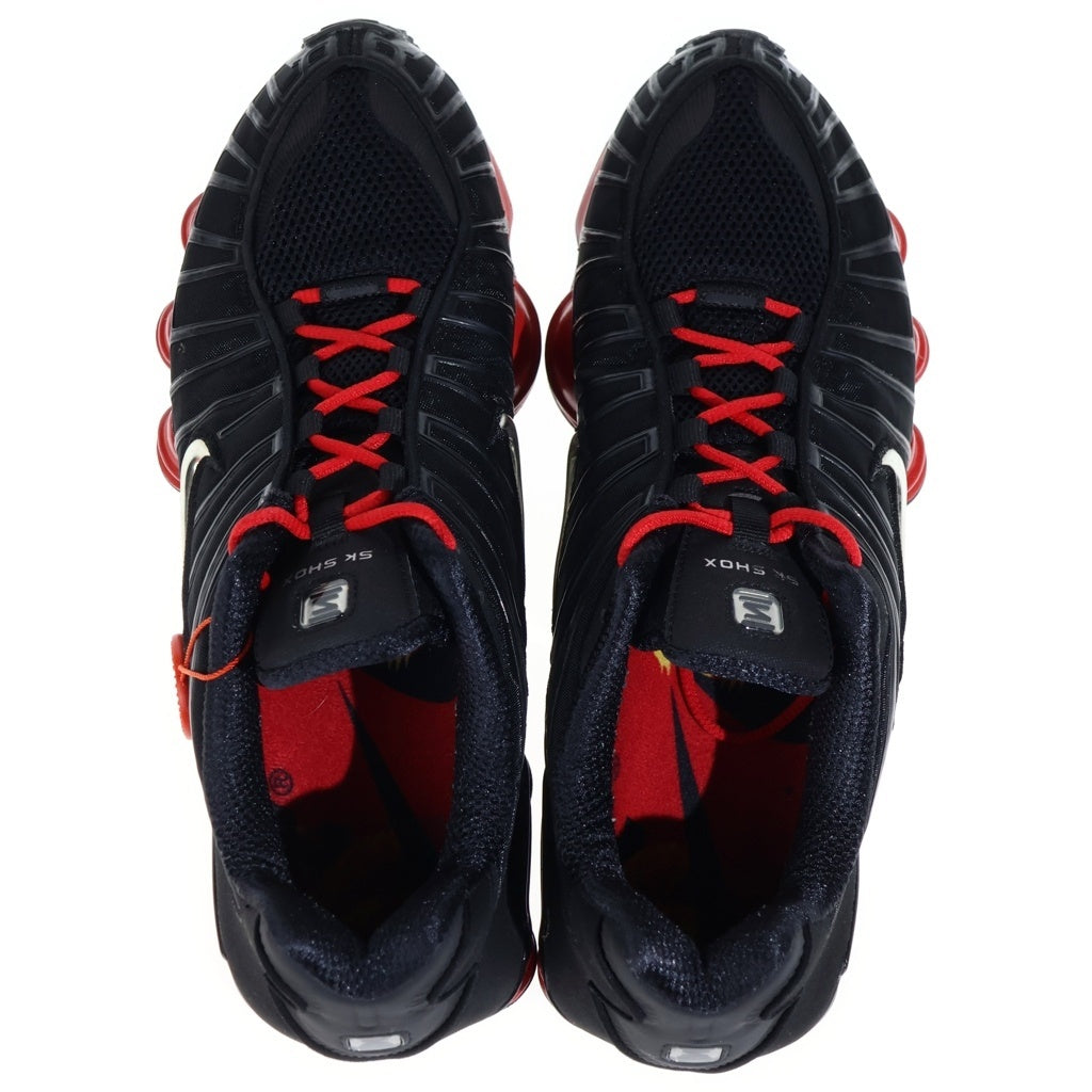 NIKE(ナイキ) ×SKEPTA SHOXTL BLACK/UNIVERCITYRED スケプタ ショックスTL ブラック/ユニバーシティレッド ローカットスニーカー US9.5/28cm ブラック/レッド CI0987 001