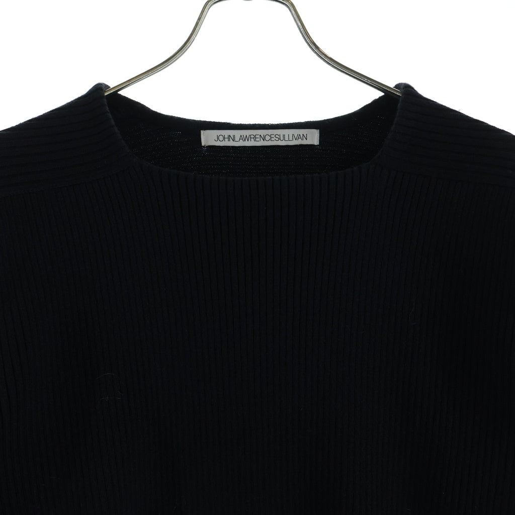 JOHN LAWRENCE SULLIVAN(ジョンローレンスサリバン) SQUARE NECK KNIT SWEATER スクエアネック長袖ニットセーター ブラック 4A01-0122-40