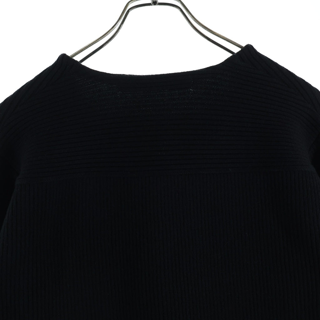 JOHN LAWRENCE SULLIVAN(ジョンローレンスサリバン) SQUARE NECK KNIT SWEATER スクエアネック長袖ニットセーター ブラック 4A01-0122-40